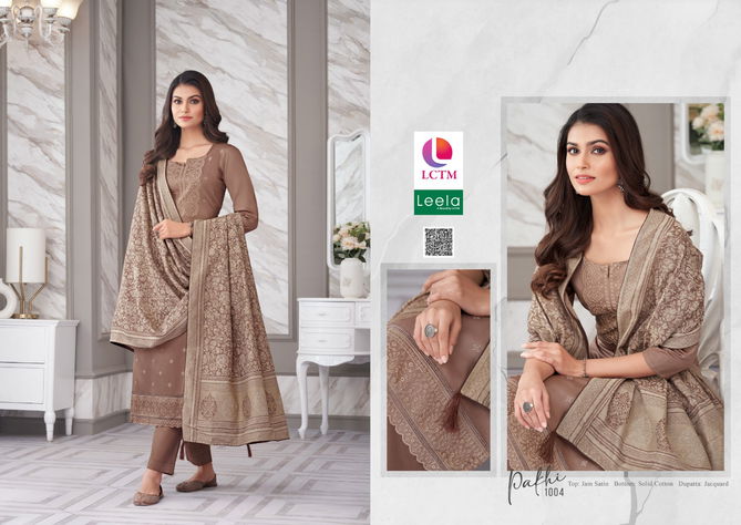 Pakhi By Lctm Leela Jam Satin Printed Dress Material Wholesale Shop In Surat
